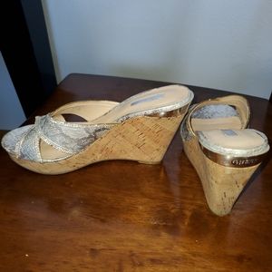 Guess wedge shoes size 8